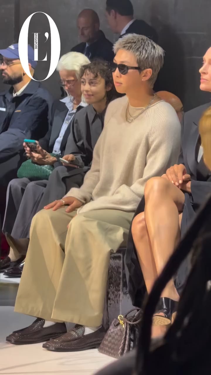 L'OFFICIEL Singapore IG Post feat. Namjoon at the Bottega Veneta Summer 2026 show - 280925