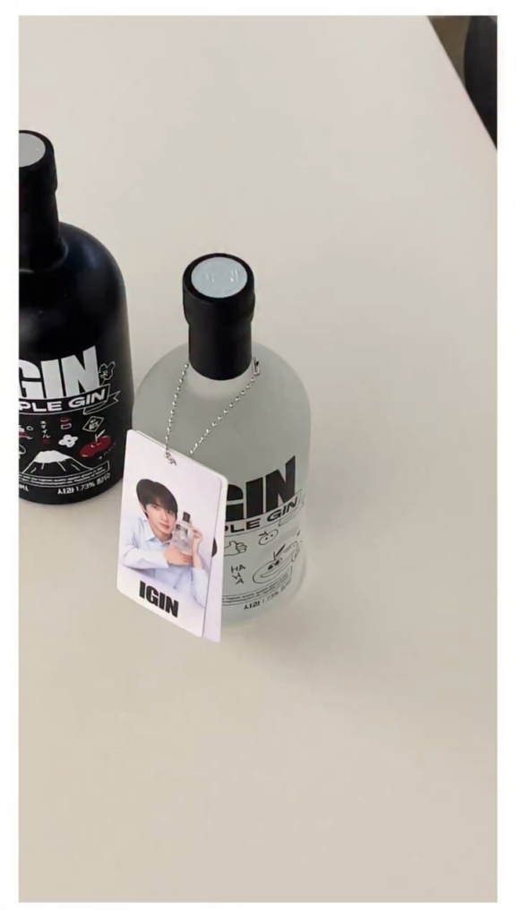260926 IGIN on Instagram (featuring Jin): The IGIN Bottle HangTag—always by your side 🩵 Ready to feel the IGIN vibe today?