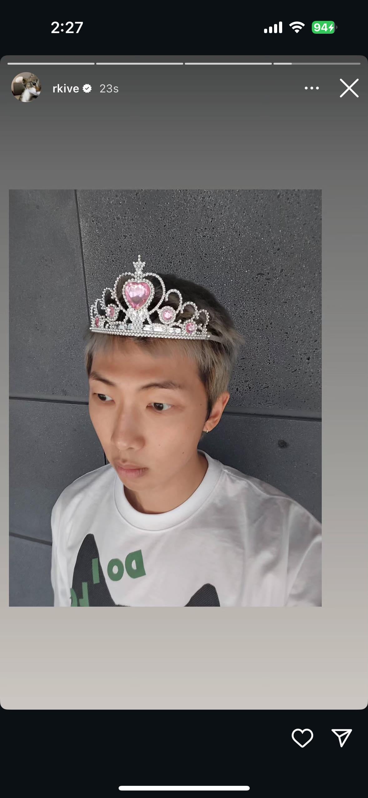 Namjoon IG Story 150925