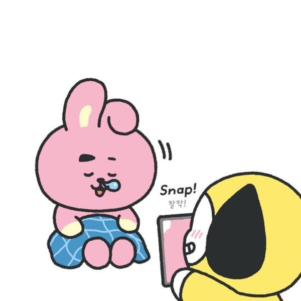250929 BT21 on Instagram: POV: that one photogenic friend 📸