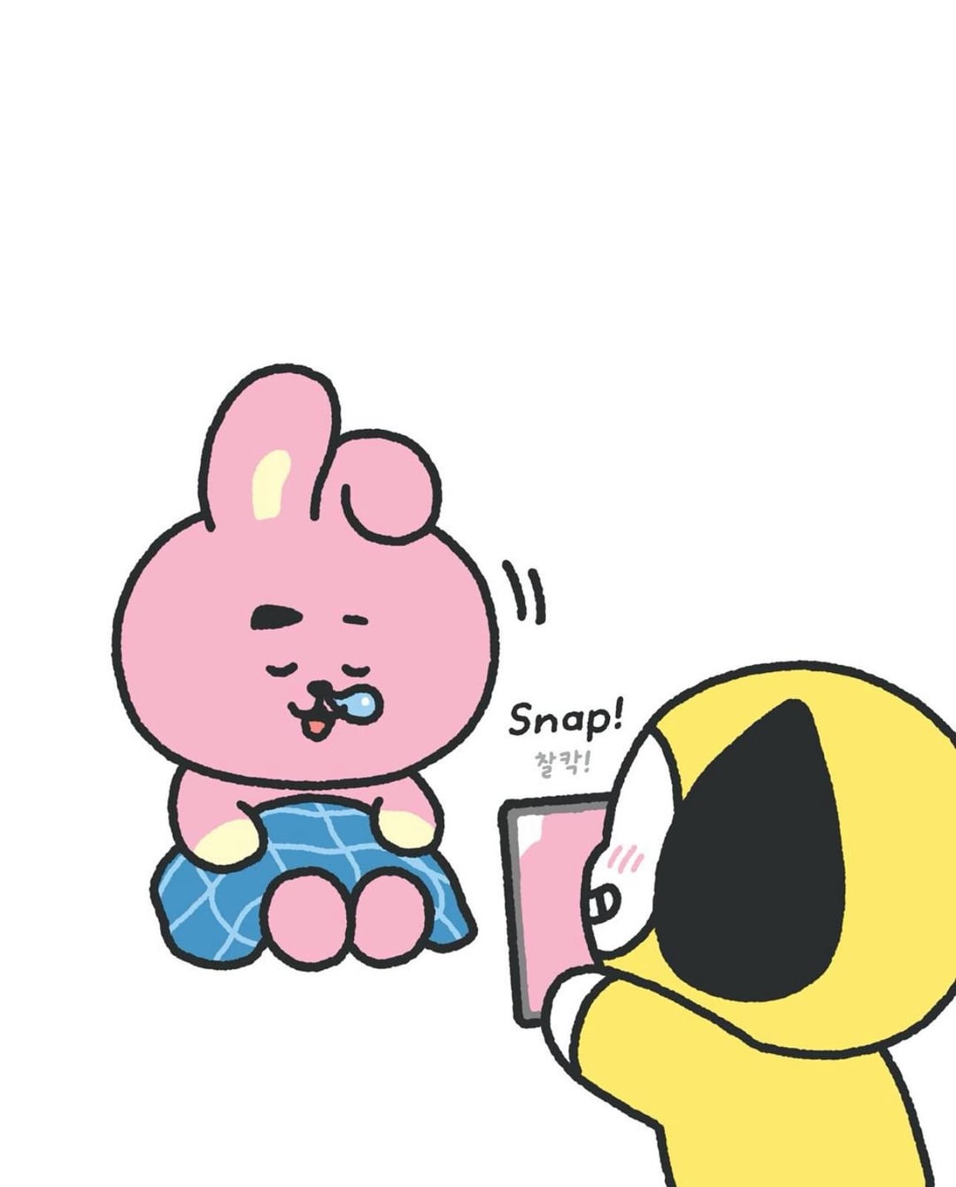 250929 BT21 on Instagram: POV: that one photogenic friend 📸