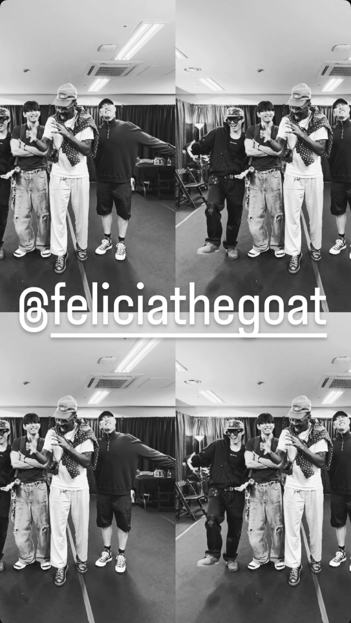 Hobi IG Story (2) with Namjoon, Taehyung & Tyler, the Creator - 140925