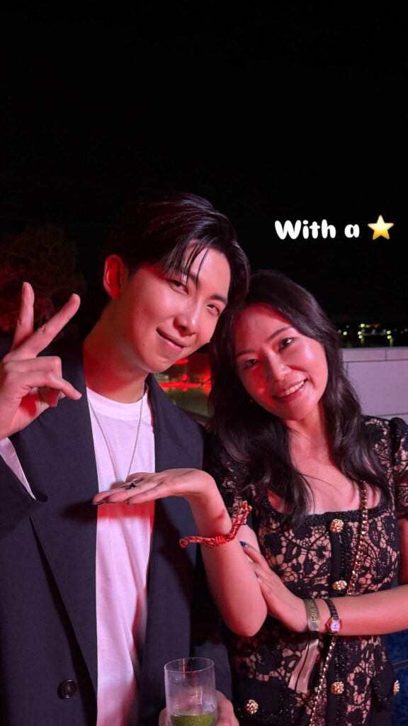 250902 Frieze Head of VIP & Business Development Minju Kweon on Instagram with RM