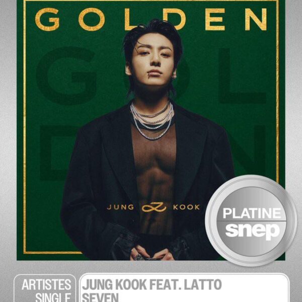 250929 SNEP on Twitter: “Seven (feat. Latto)” has been certified ‘Platinum’ in France, Jungkook’s first Single to achieve this!