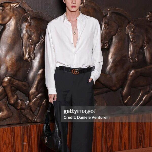 [Getty Images] Jin at Gucci’s SS26 Fashion Show - 240925
