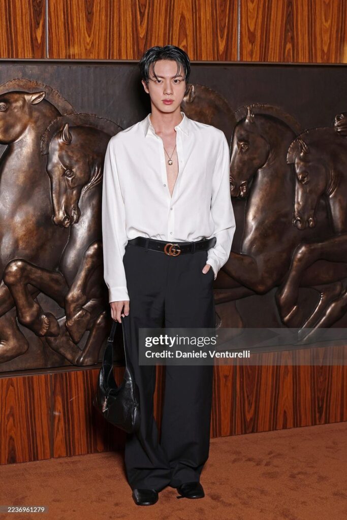 [Getty Images] Jin at Gucci’s SS26 Fashion Show - 240925