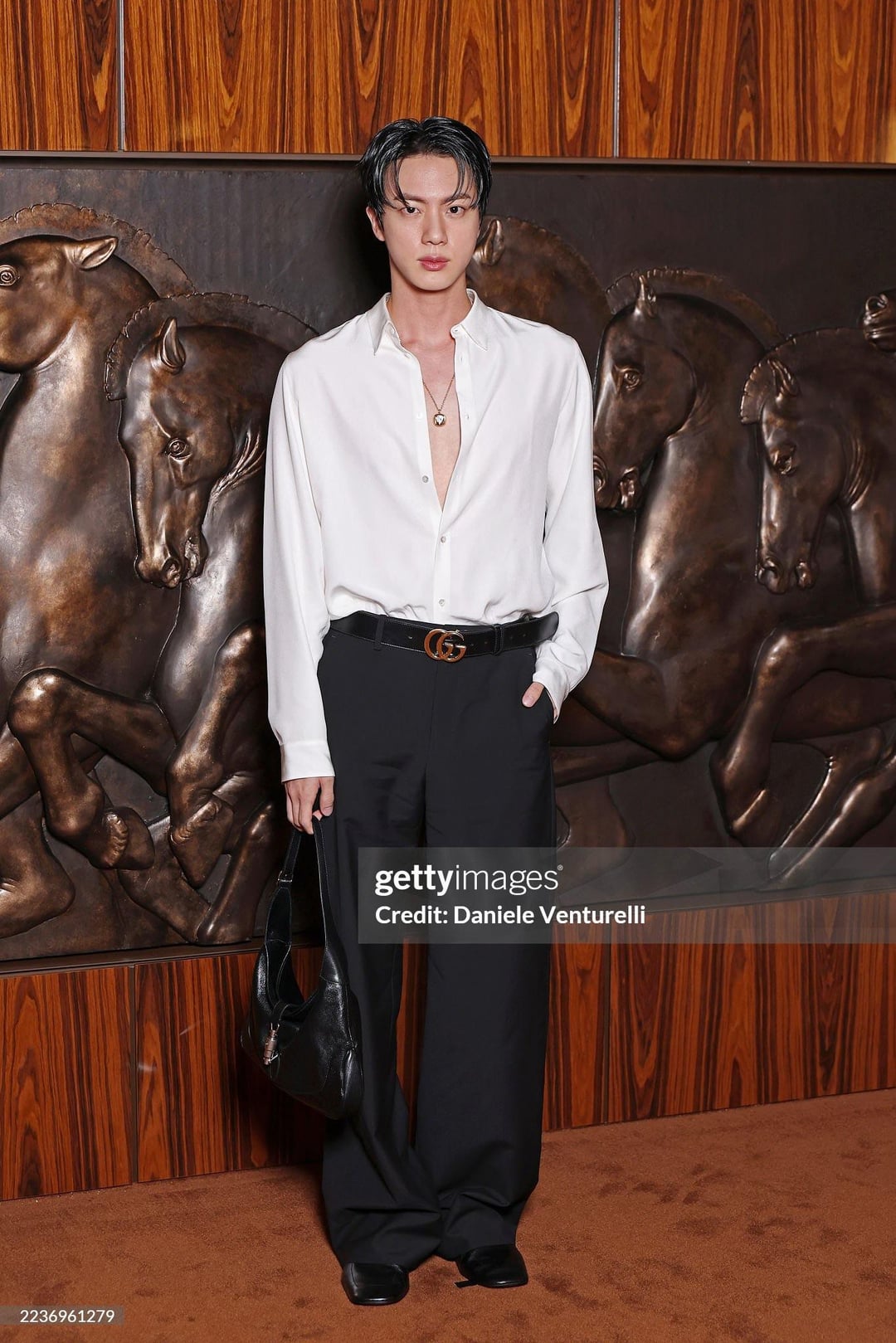 [Getty Images] Jin at Gucci’s SS26 Fashion Show - 240925
