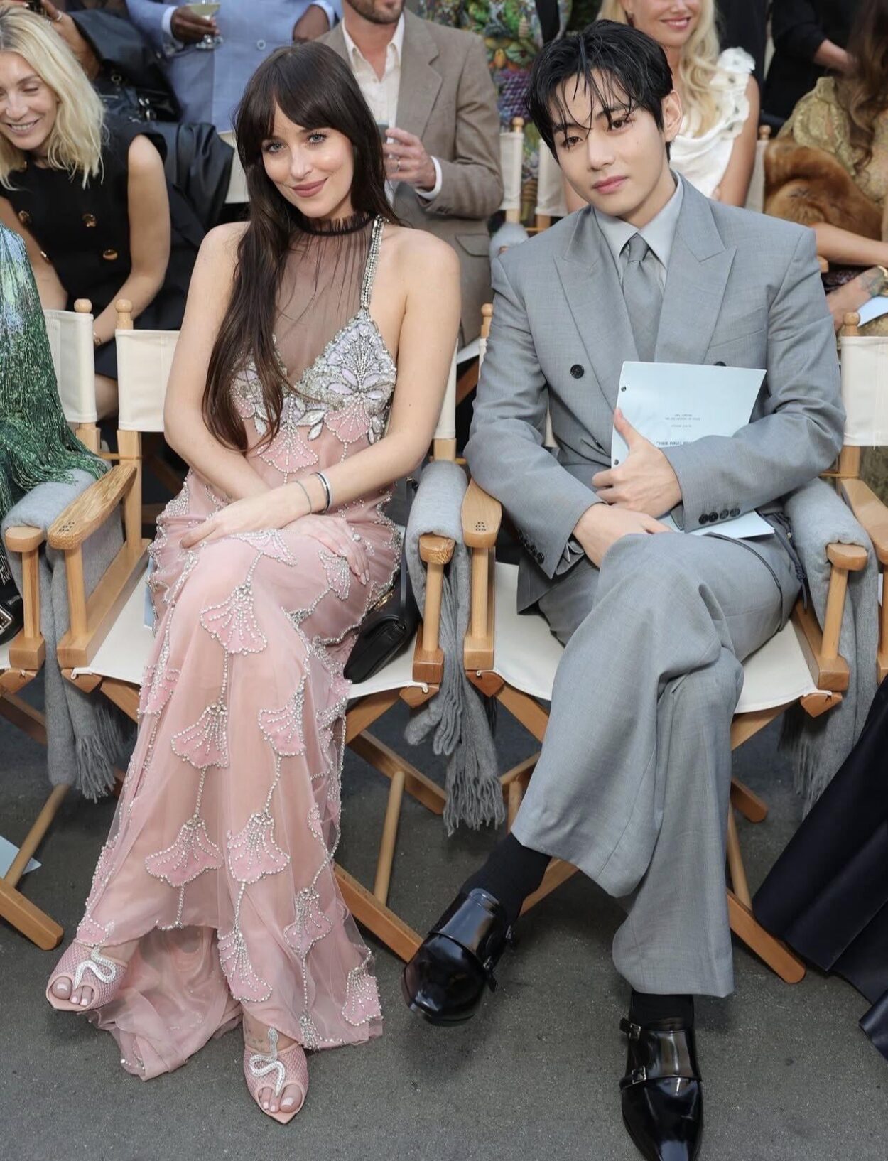Vogue Taiwan IG Post with Taehyung and Dakota Johnson at Vogue World - 271025