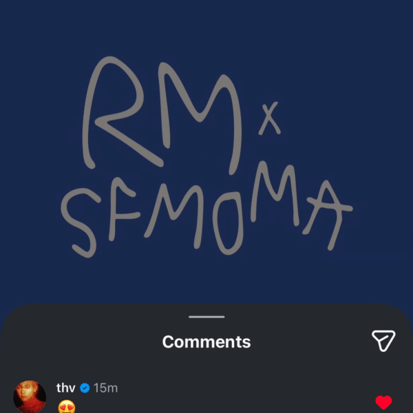 Taehyung's comment on Namjoon's IG Post 031025