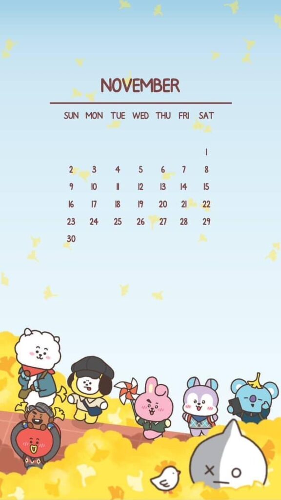 251024 BT21 Instagram Channel - Don’t skip autumn🍁 Download our new autumn wallpaper, specially made for UNISTARS here!✨