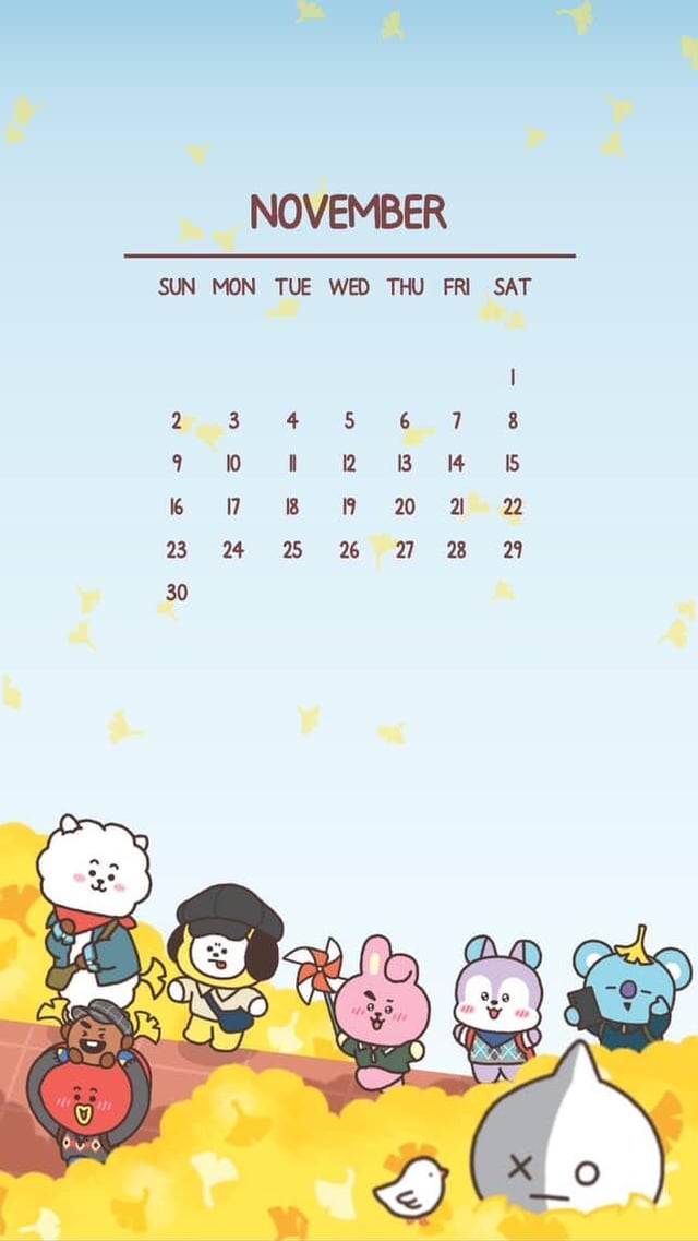 251024 BT21 Instagram Channel - Don’t skip autumn🍁 Download our new autumn wallpaper, specially made for UNISTARS here!✨