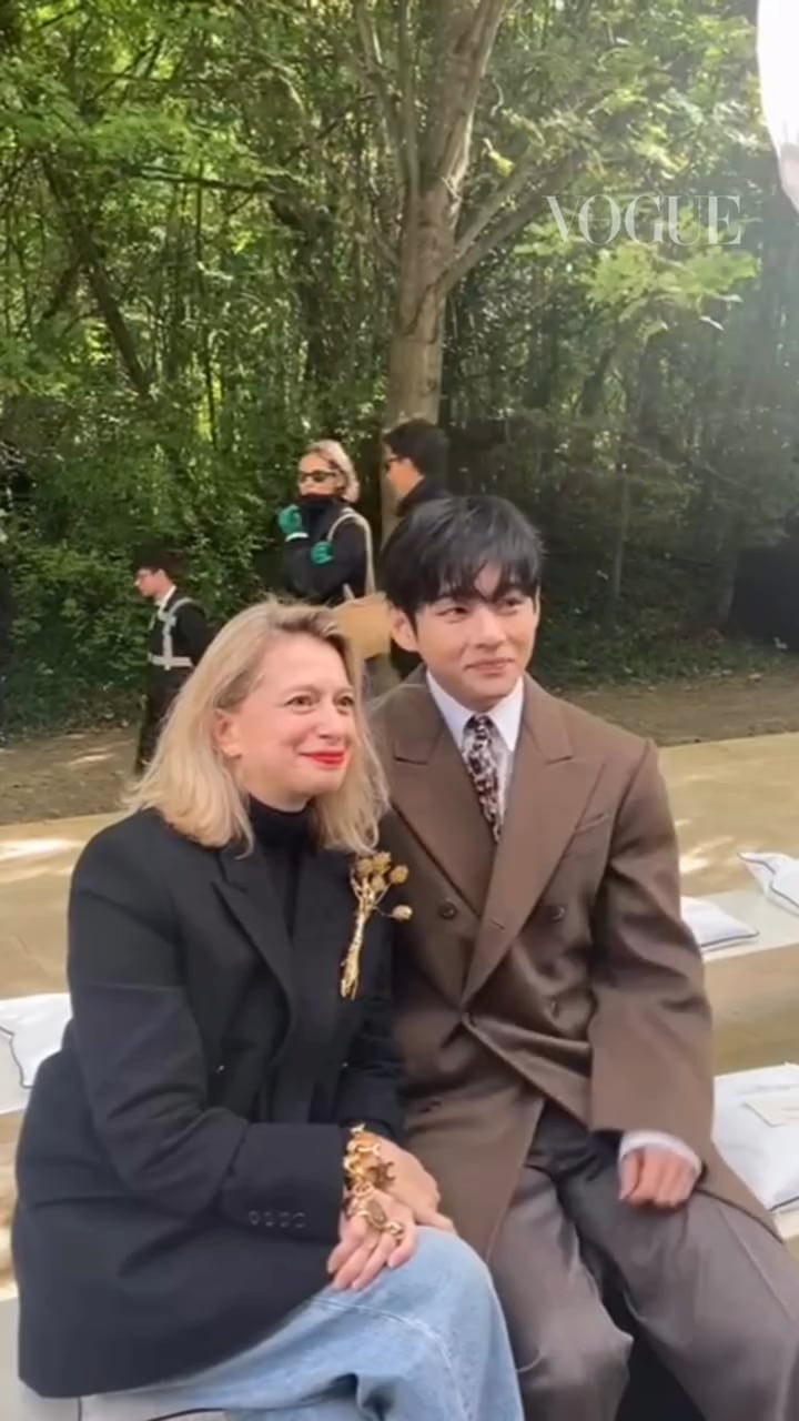 Vogue Hong Kong IG Post feat. Taehyung at the Celine Summer 2026 show - 051025