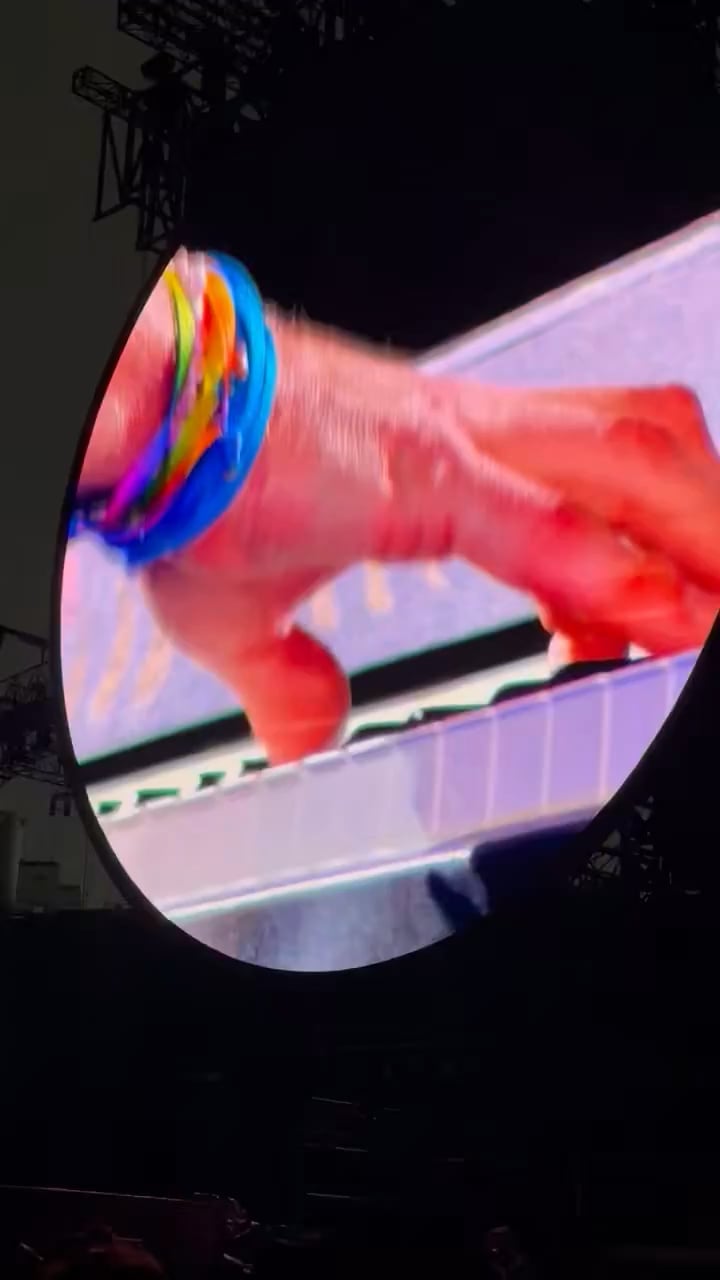 Jin made a special appearance on Night 3 of Coldplay’s ‘Music of the Spheres’ concert in Seoul and performed “The Astronaut” live - 190425