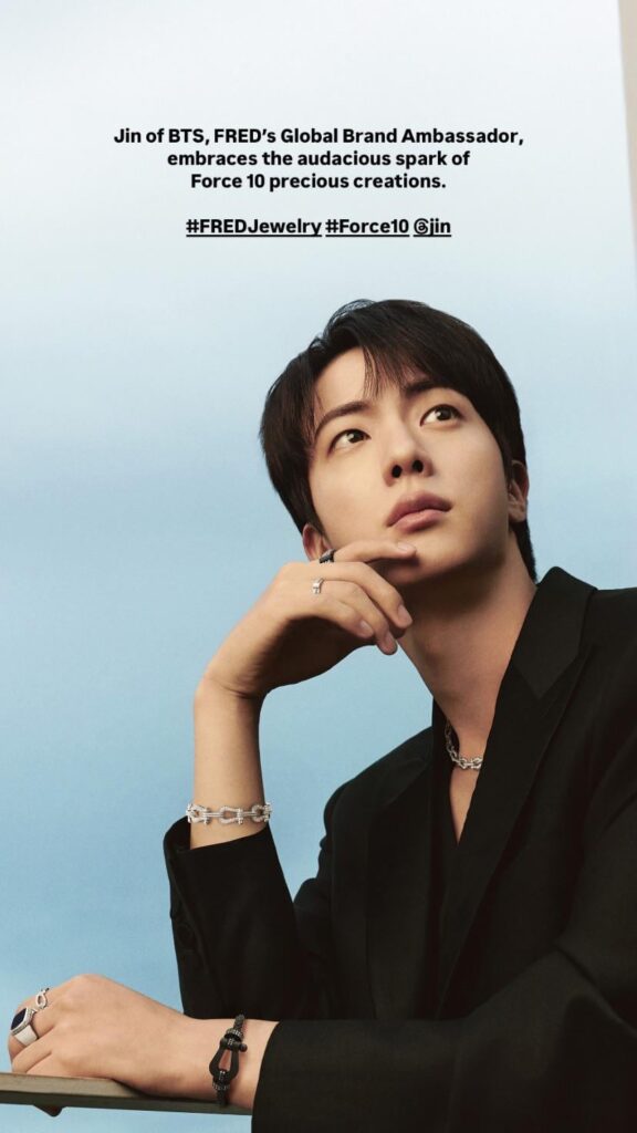 FRED Jewelry IG Story feat. Jin 201025