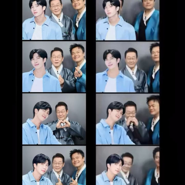 251001 South Korean President Lee Jae Myung on Instagram Story (featuring RM and JYP)