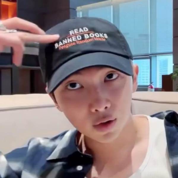 251007 Santa Monica Public Library (featuring RM): It’s Banned Books Week and RM of BTS says you should Read Banned Books! 📚💜