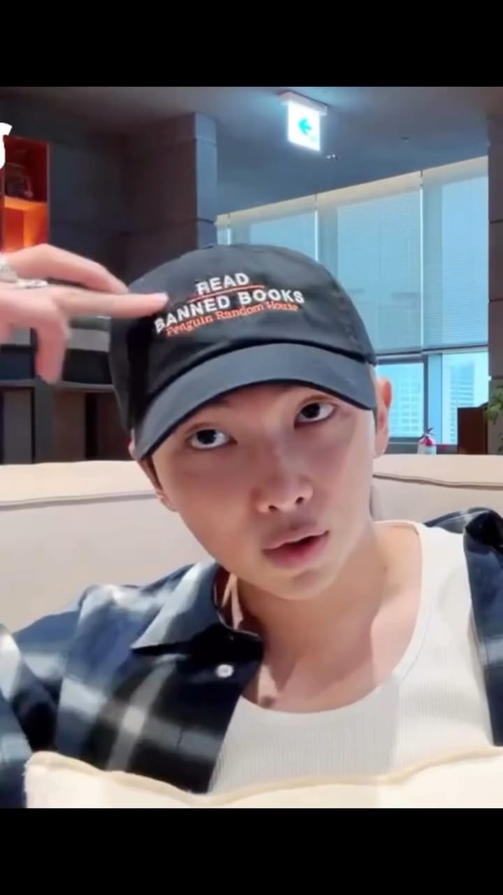 251007 Santa Monica Public Library (featuring RM): It’s Banned Books Week and RM of BTS says you should Read Banned Books! 📚💜