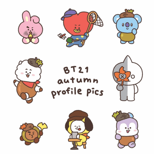251016 BT21 on Twitter: New autumn profiles are here ✨