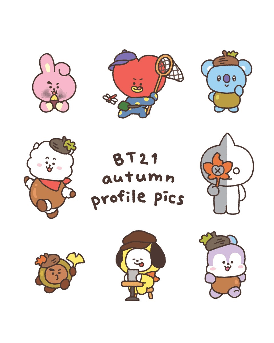 251016 BT21 on Twitter: New autumn profiles are here ✨