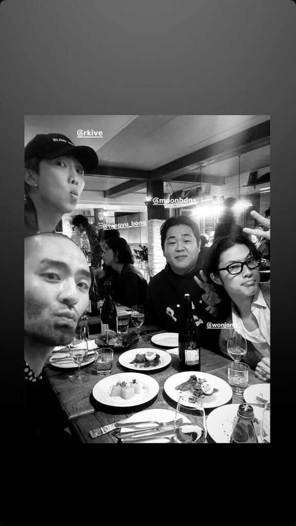 Stylist Kim Youngjin IG Story with Namjoon 261025
