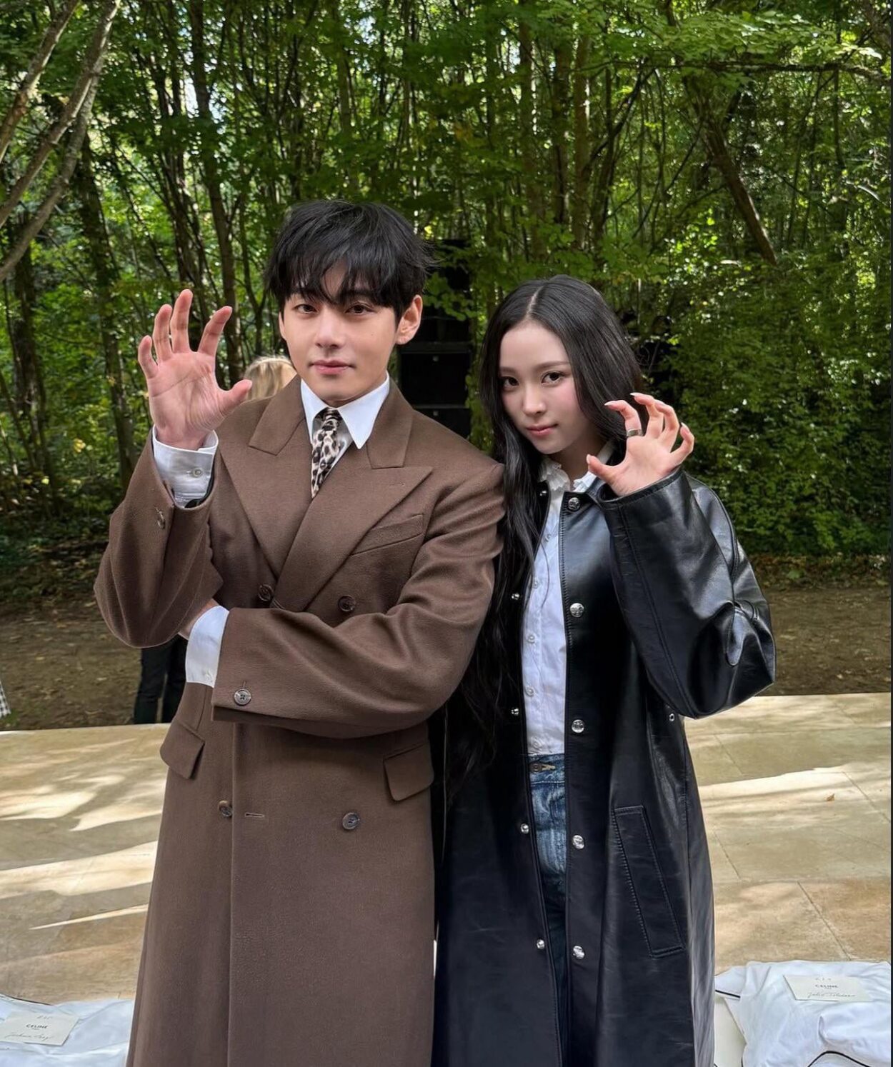 Meovv Narin IG Post with Taehyung 071025