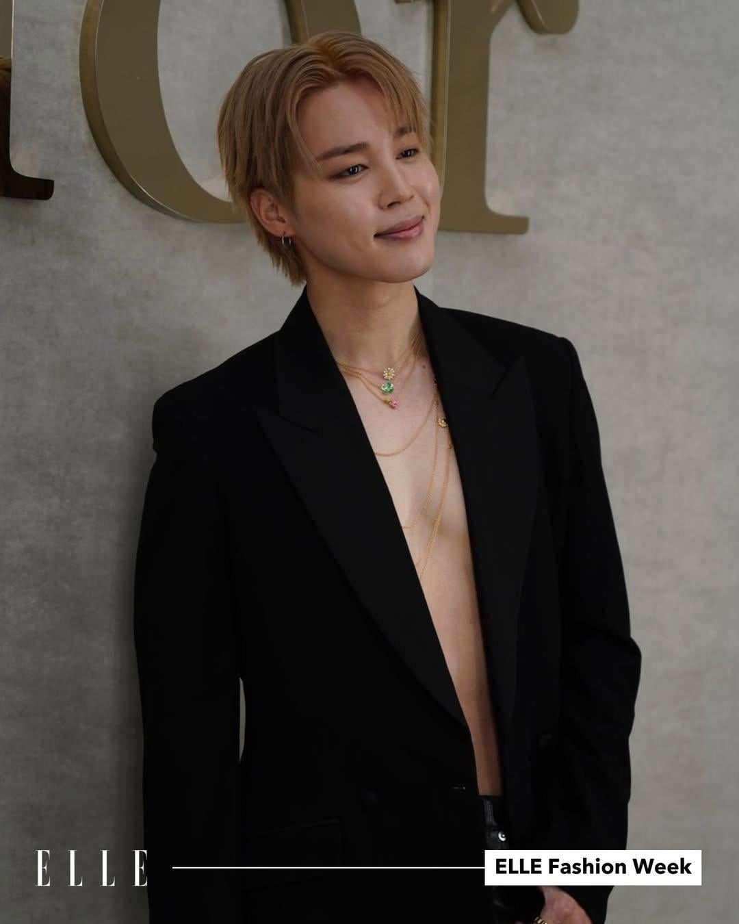 ELLE Hong Kong IG Post feat. Jimin at the Door SS26 show - 011025