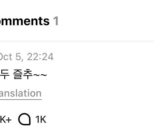 Jin Weverse comment on Hobi’s post 061025