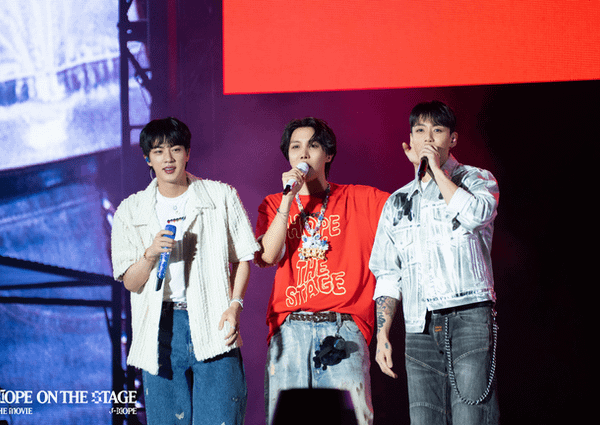 251010 Newsen: BTS j-hope’s electrifying world tour scene… Jin and Jungkook show their support (Stills from j-hope Tour 'HOPE ON THE STAGE' THE MOVIE)