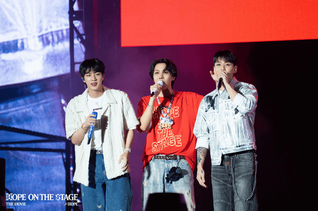 251010 Newsen: BTS j-hope’s electrifying world tour scene… Jin and Jungkook show their support (Stills from j-hope Tour 'HOPE ON THE STAGE' THE MOVIE)