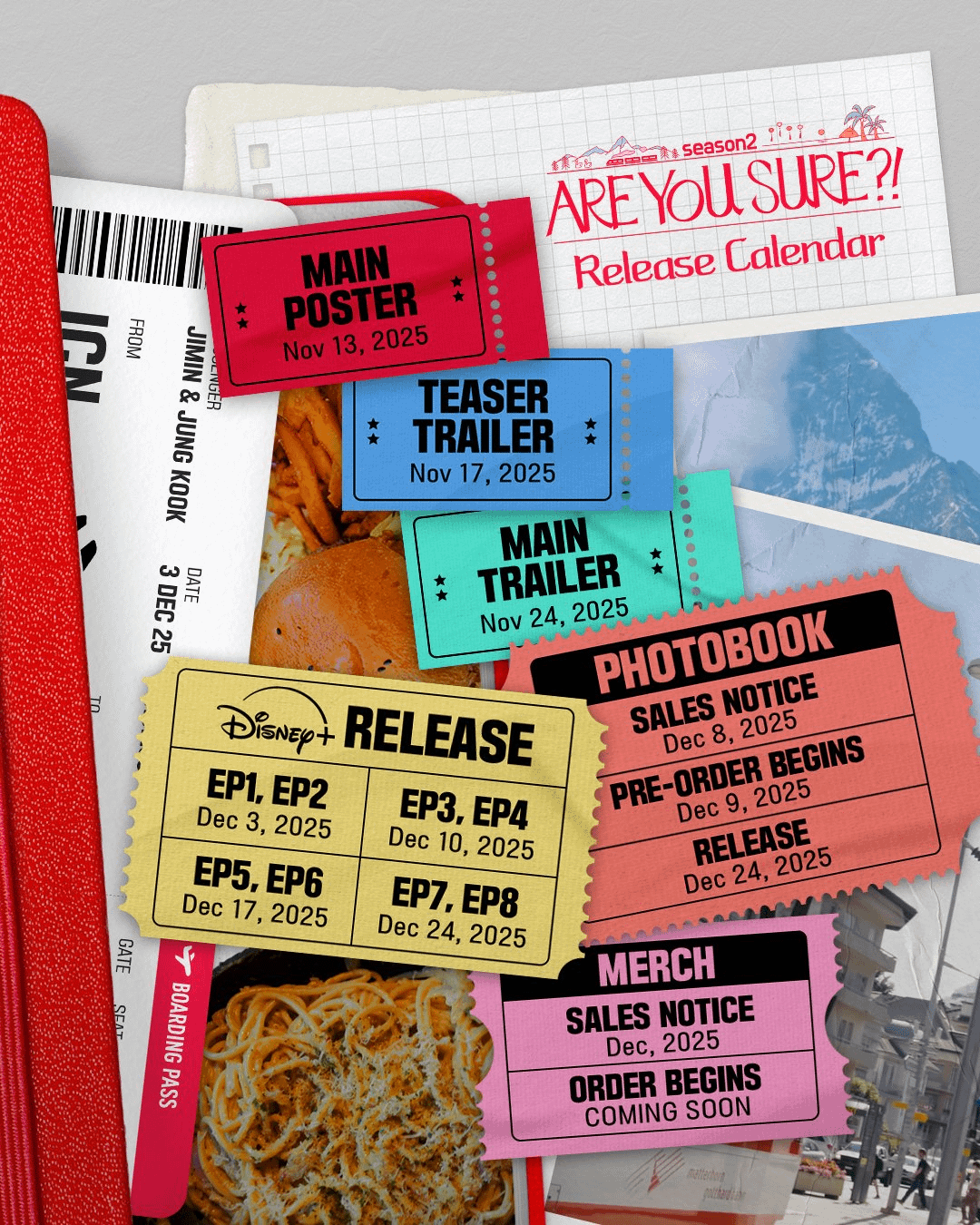 [BTS Official Twitter] <Are You Sure?! Season 2> Release Calendar - 101125