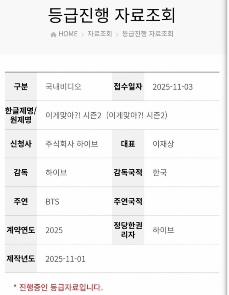 251104 "Are You Sure?!" Season 2 is currently under review by the Korea Media Rating Board