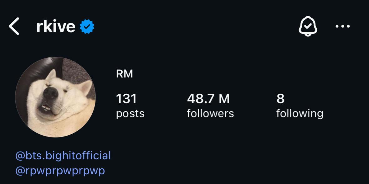 Namjoon has updated his IG profile pic, again 071125