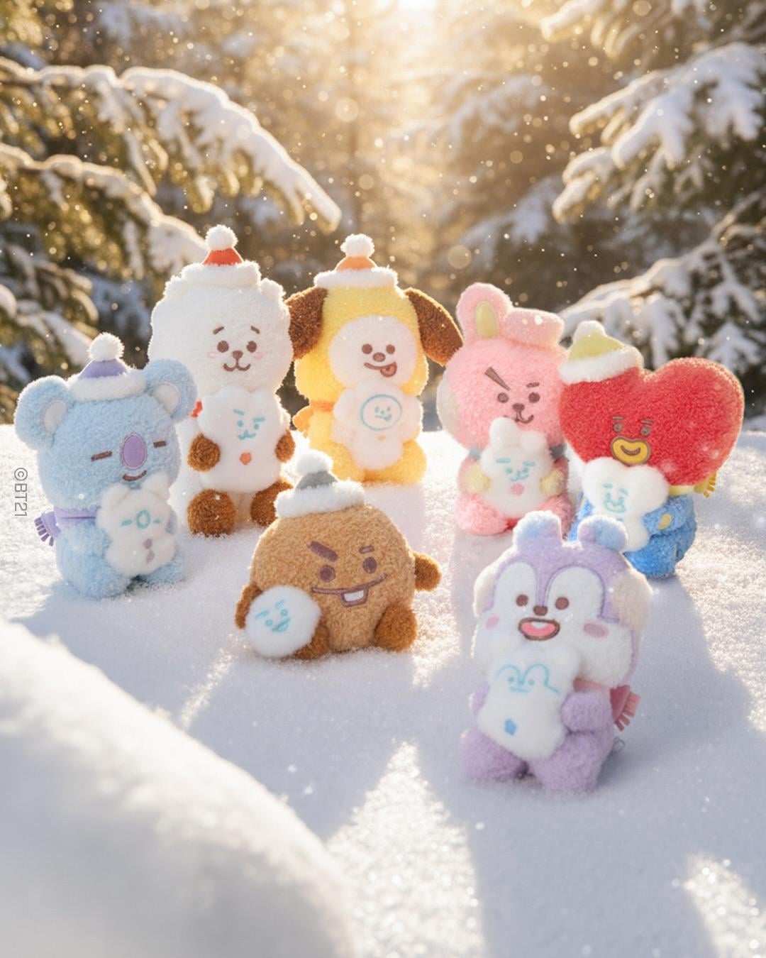 251120 Line Friends Square on Instagram: Even if it’s cold outside, this season feels the warmest with you ❄️