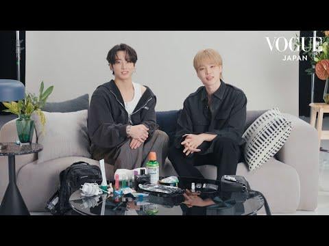 251129 VOGUE JAPAN: What’s in the bag of BTS’s JIMIN and JUNG KOOK? Two contrasting people introduce their necessities when travelling | In The Bag