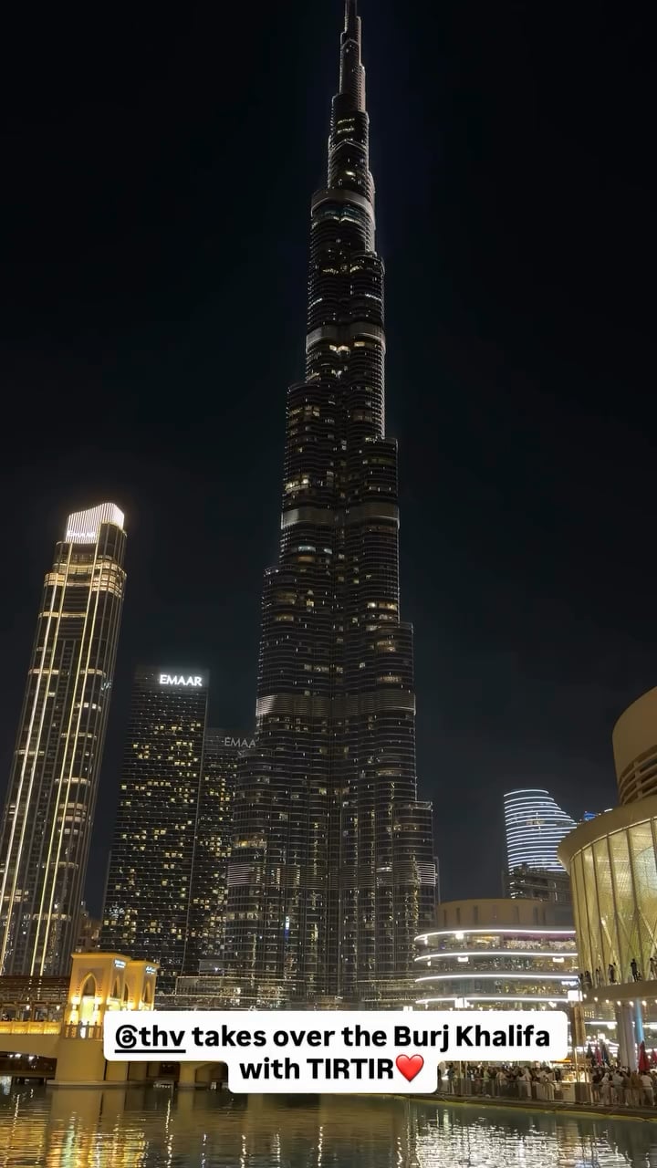 251123 TIR TIR Global on Instagram Story ft. V x Burj Khalifa