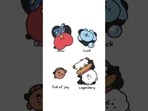 251121 BT21 on YouTube Shorts - Your daily lucky match with BT21🍀🎯