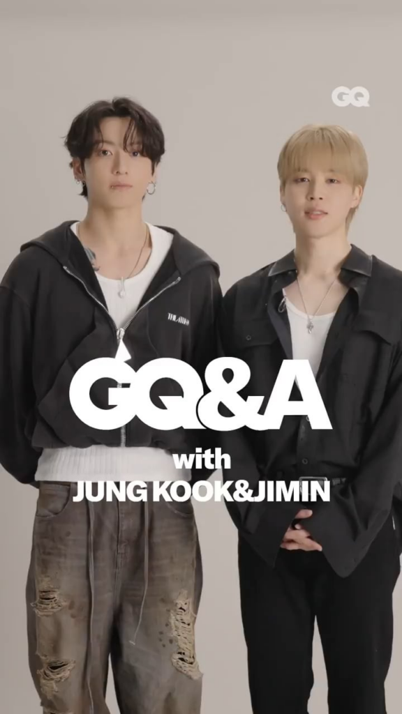 251127 GQ Japan on Twitter feat. Jimin & Jungkook