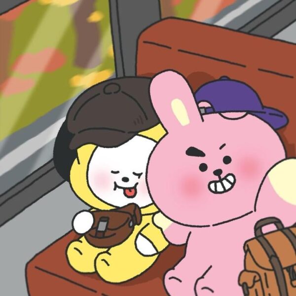 251113 BT21 on Instagram - Yayyy we’re almost there!! hehe 🚌