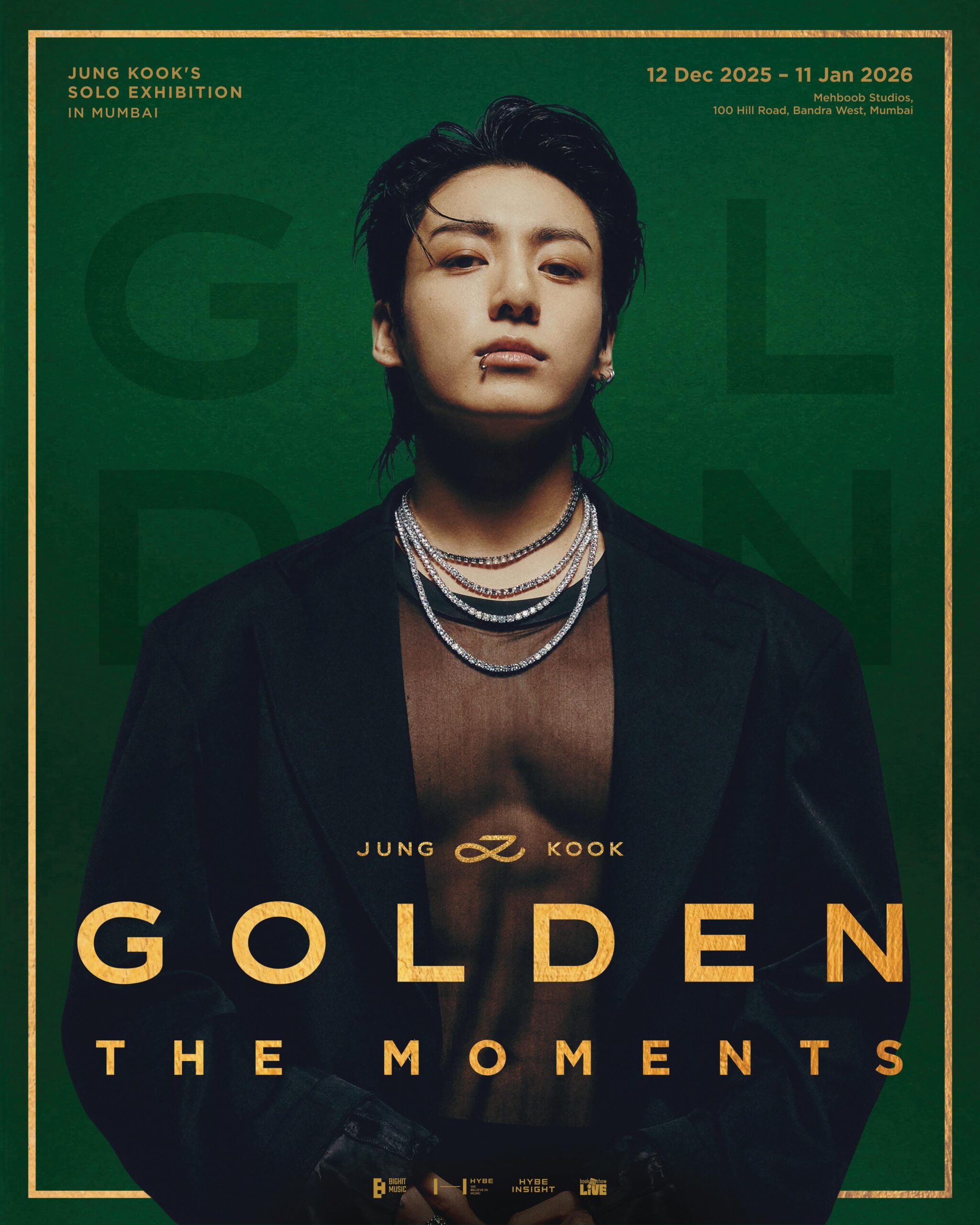251106 [NOTICE] Jung Kook Exhibition "GOLDEN:The Moments” in Mumbai Ticketing Information