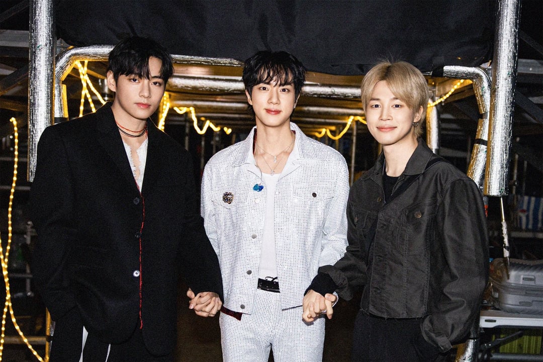 251101 BTS Official on Twitter: Today’s Bangtan with Jin, Jimin & V @ RUNSEOKJIN_EP.TOUR ENCORE - Incheon Day 2