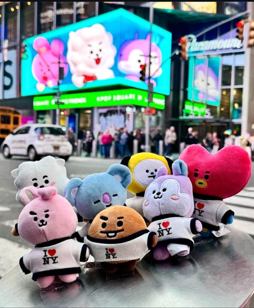 251107 Line Friends US on Instagram: From the UNIVERSTAR to the Big Apple 🍎✨& From Universal CityWalk to your home 💜