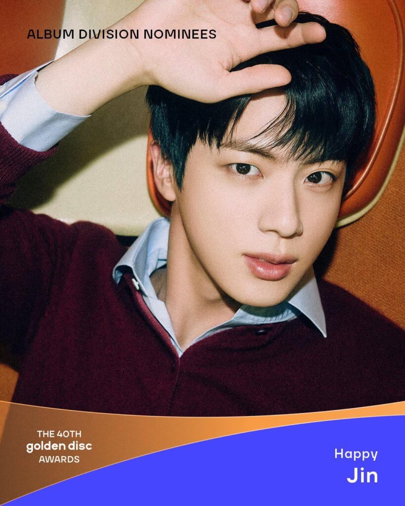 251125 Jin’s “Happy” has been nominated for ‘Best Album’ at the 40th Golden Disc Awards