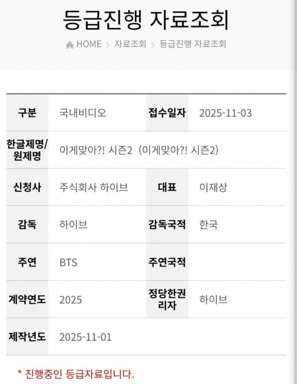 "Are You Sure?!" Season 2 is currently under review by the Korea Media Rating Board - 041125