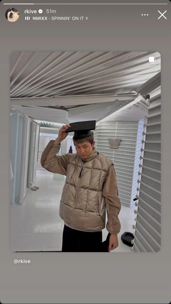 Namjoon IG Story 161125