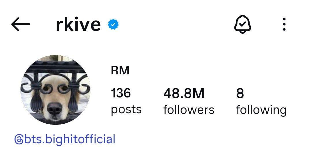 Namjoon has updated his Instagram profile pic - 191225