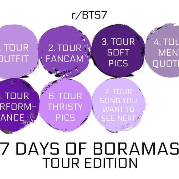 r/BTS7's 7 Days of Boramas: Tour Edition | Day 7: What song do you want to see next tour?