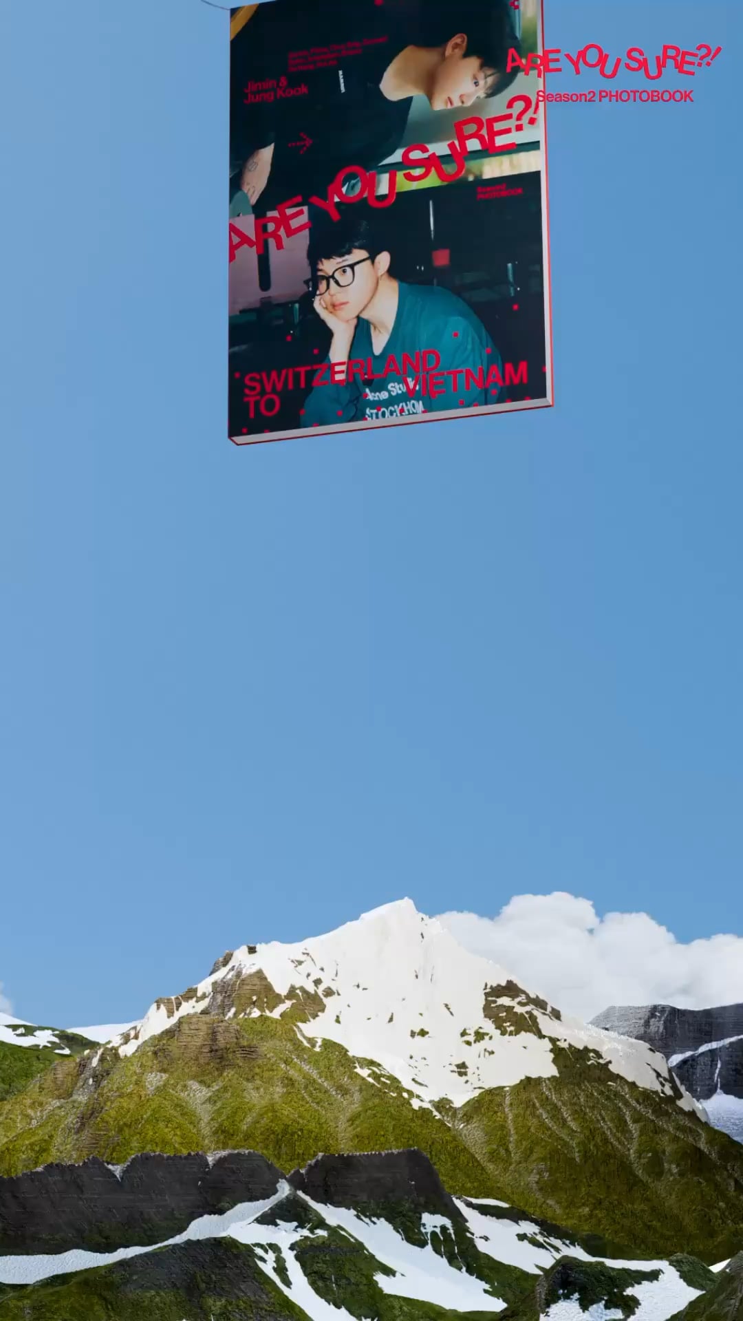 [BTS Official Twitter] Jimin x Jung Kook <Are You Sure?! Season2> PHOTOBOOK Concept Preview - SWITZERLAND & VIETNAM - 071225