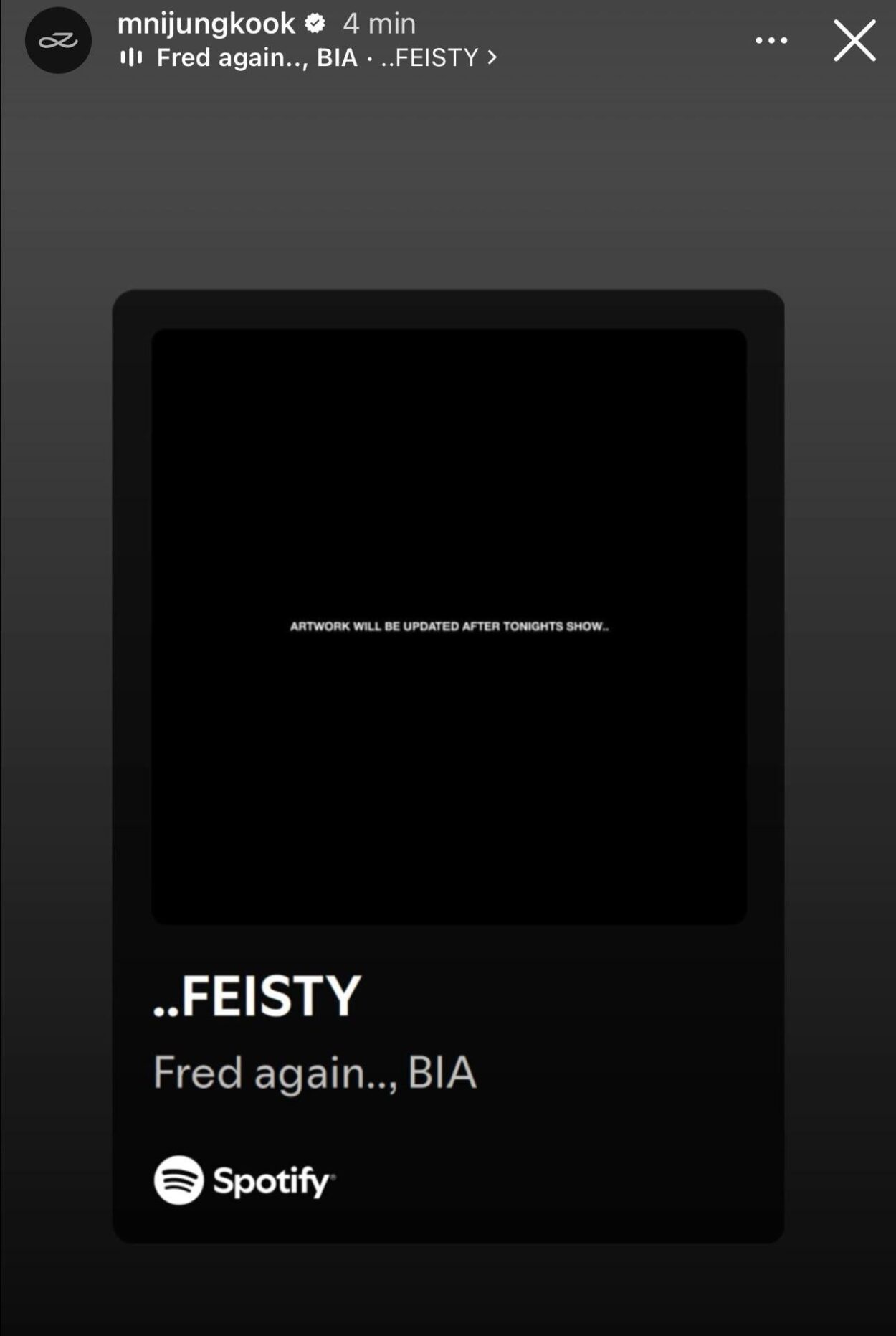 Jungkook IG Story 031225