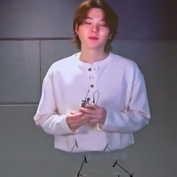 Army shares Yoongi's video message at the Shining MINDs concert