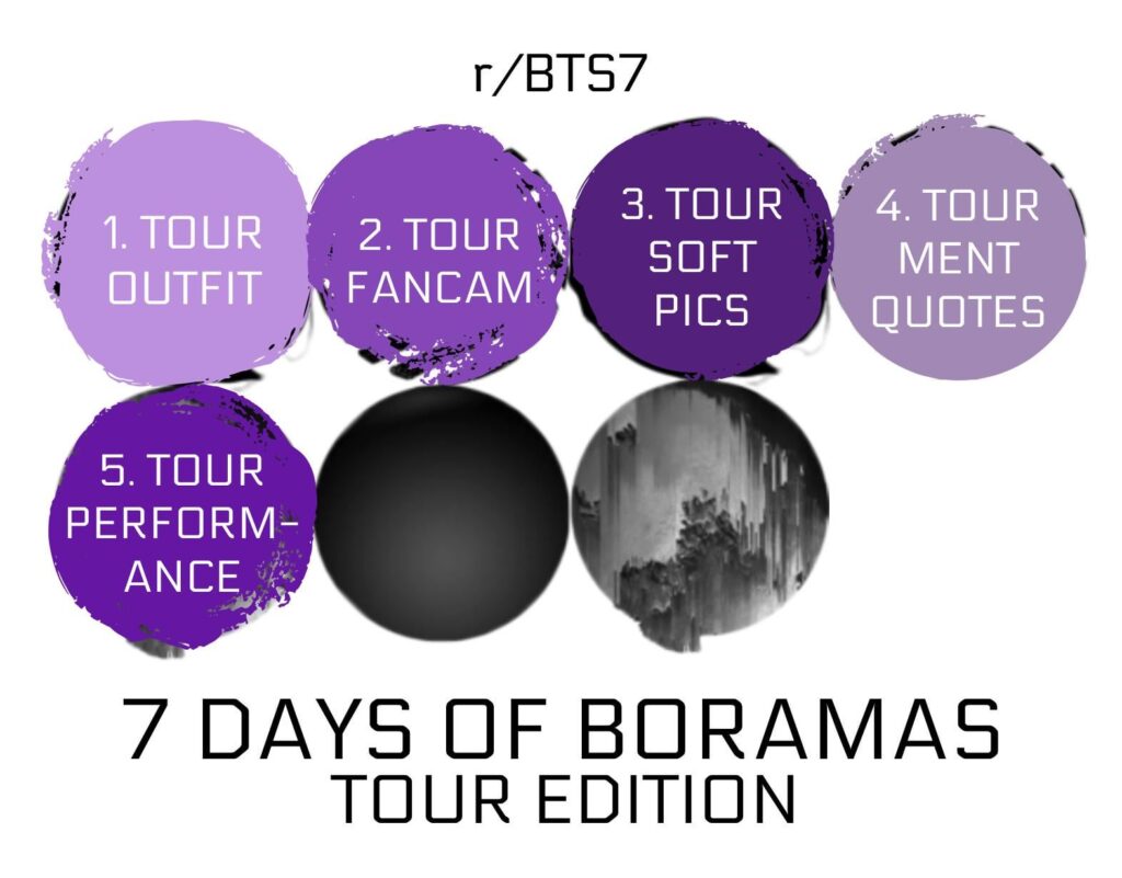 r/BTS7's 7 Days of Boramas: Tour Edition | Day 5: Favourite Tour Performance